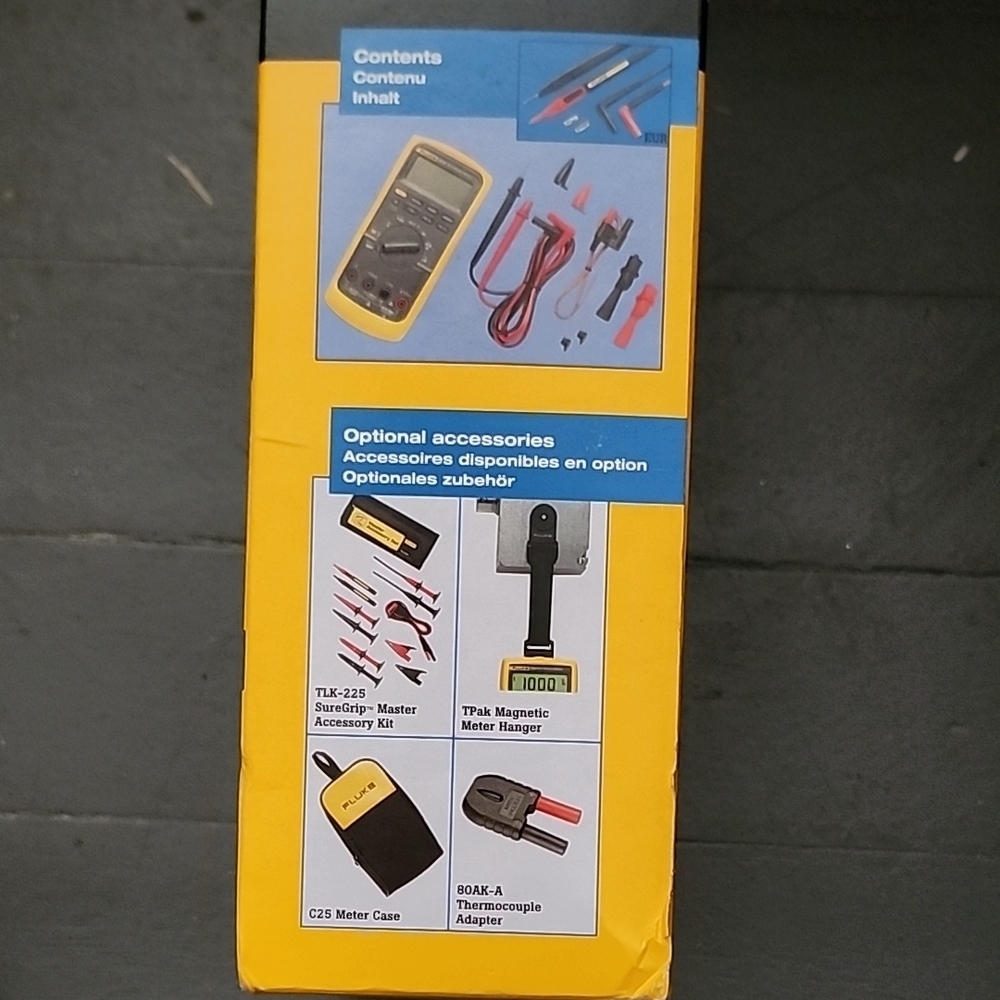 Fluke 87V Industrial Multimeter - Yellow - Picture 2 of 3